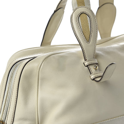 Gucci Calfskin Signature XL Bowler Ivory 12 of 16