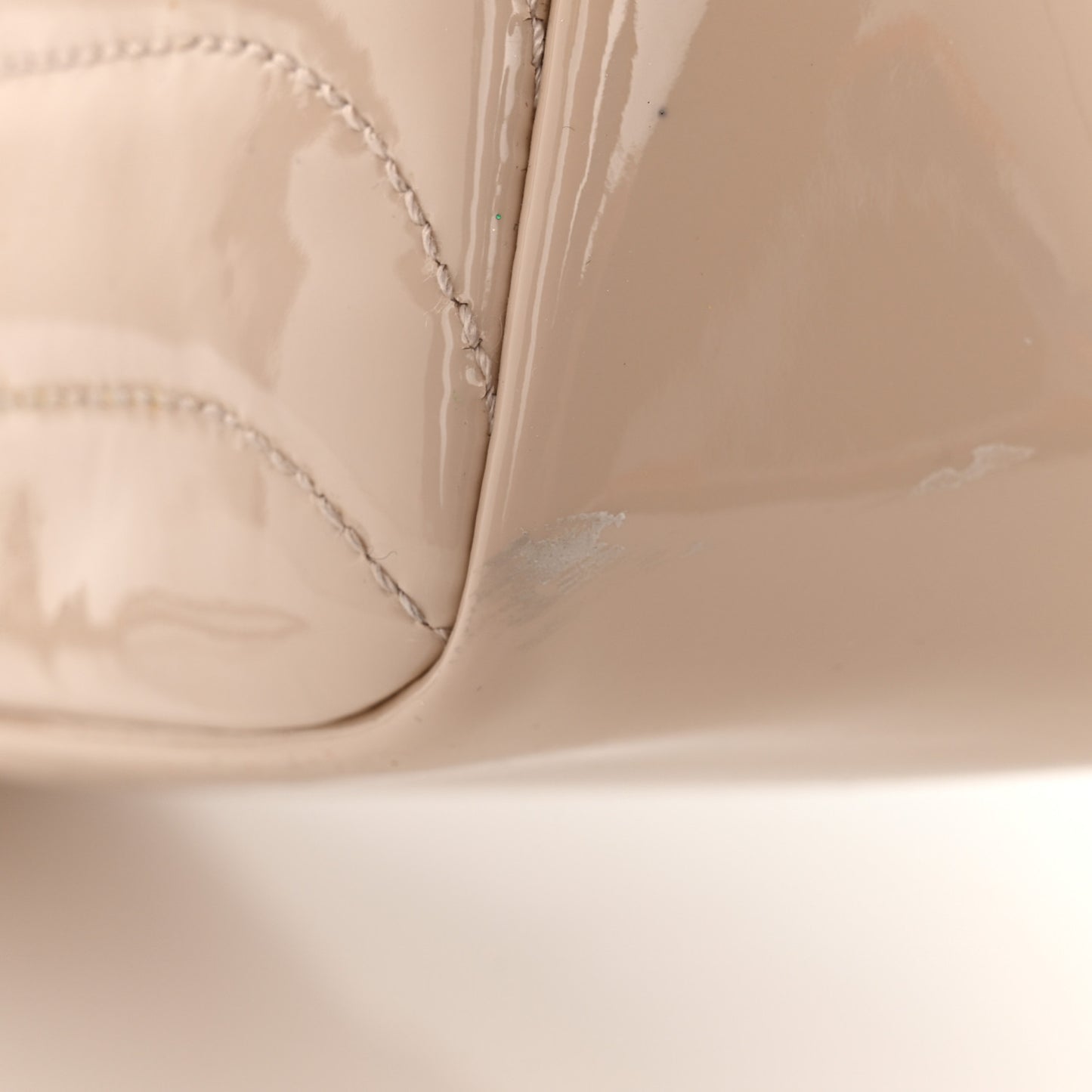Patent Horizontal Quilted Jumbo Single Flap Pink