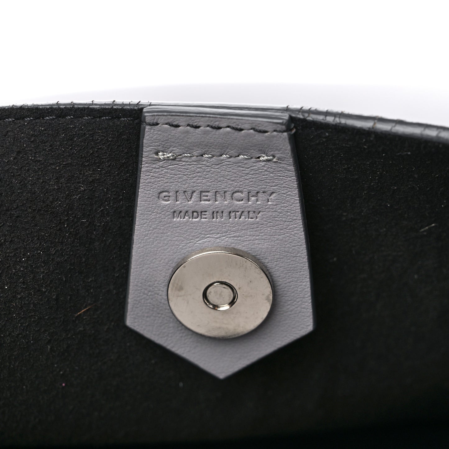 Calfskin Medium Infinity Hobo Bag Pearl Grey