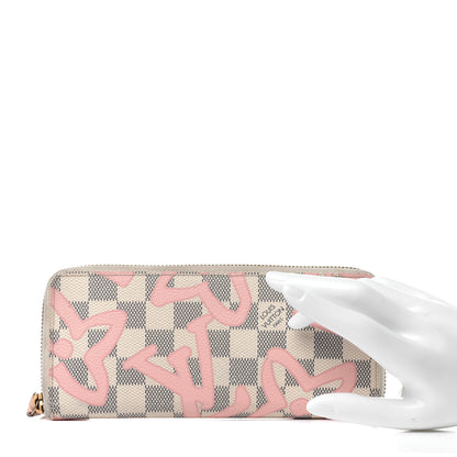 Louis Vuitton Damier Azur Tahitienne Clemence Wallet 2 of 9