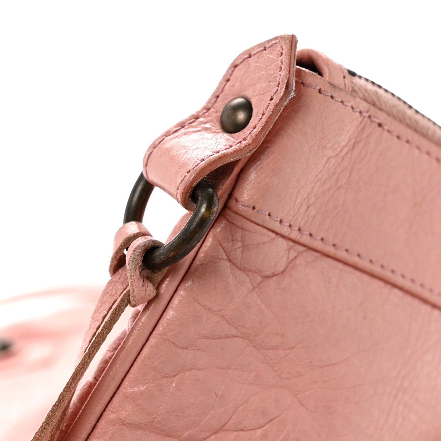 Balenciaga Agneau Classic Hardware Flat Handle Clutch Rose Peche 13 of 15