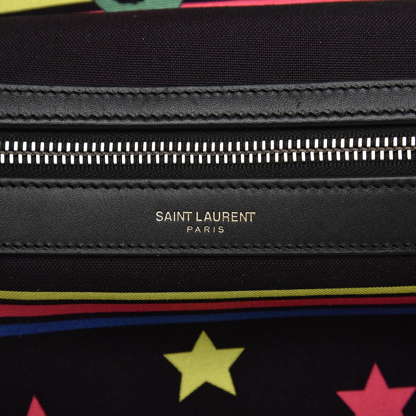 Nylon Twill Dinosaur Print City Backpack Black Multicolor