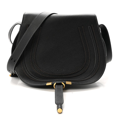 Chloe Calfskin Medium Marcie Round Crossbody Bag Black 1 of 10