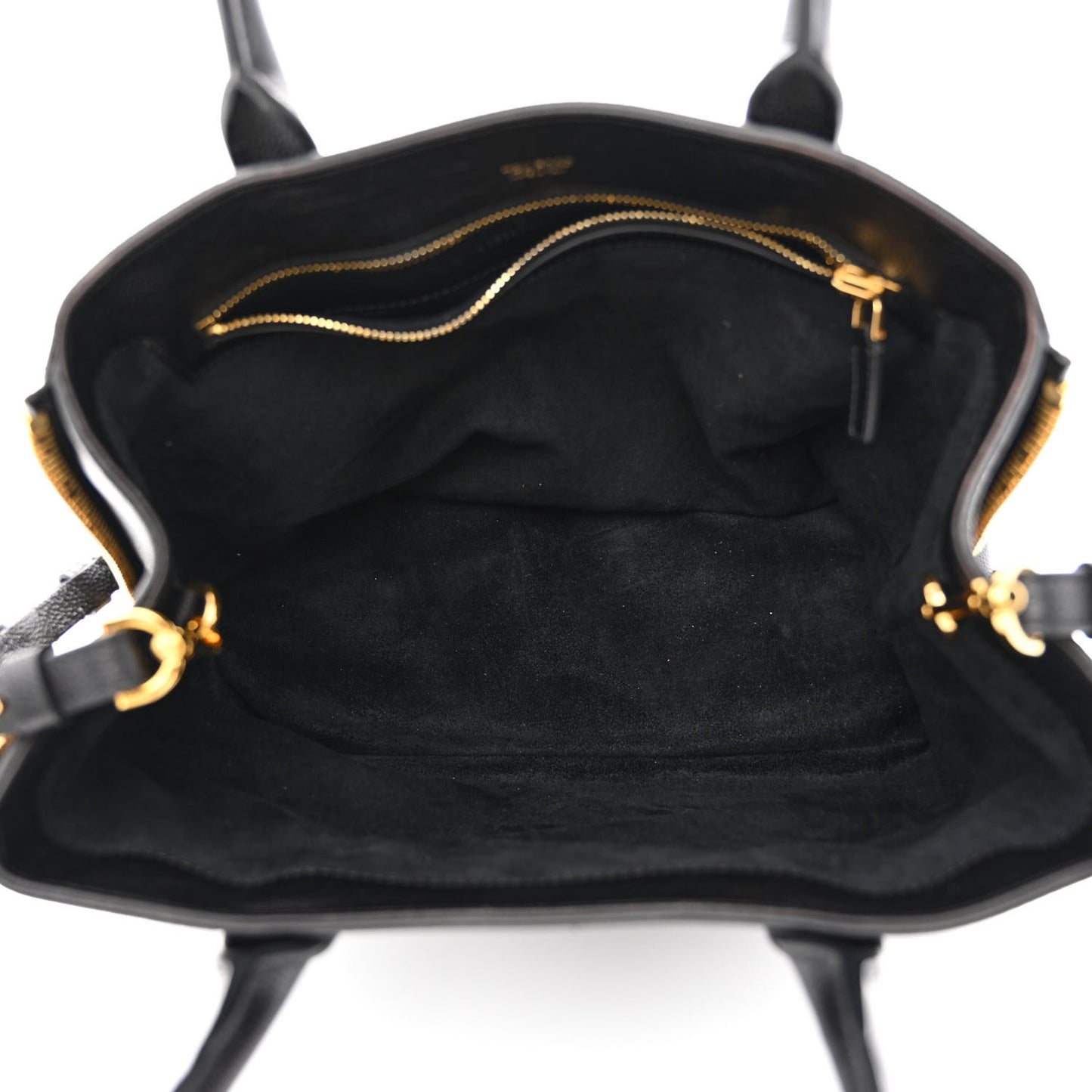 Pebbled Calfskin Medium Jennifer Zip Tote Black