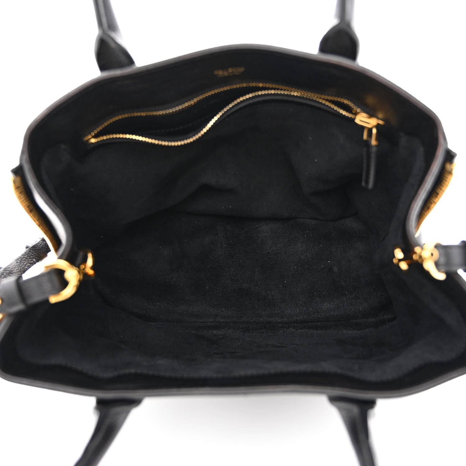 Tom Ford Pebbled Calfskin Medium Jennifer Zip Tote Black 4 of 13