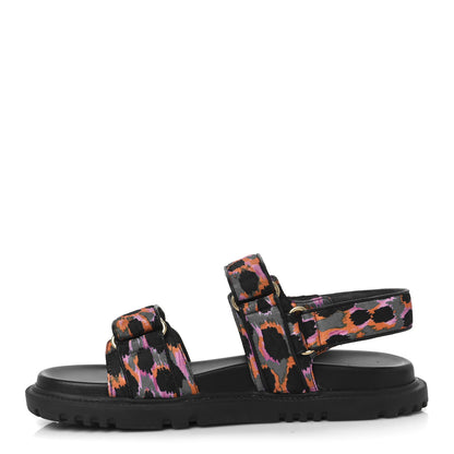 Christian Dior Technical Fabric Mizza Print Dioract Sandals 38 Multicolor 1 of 10