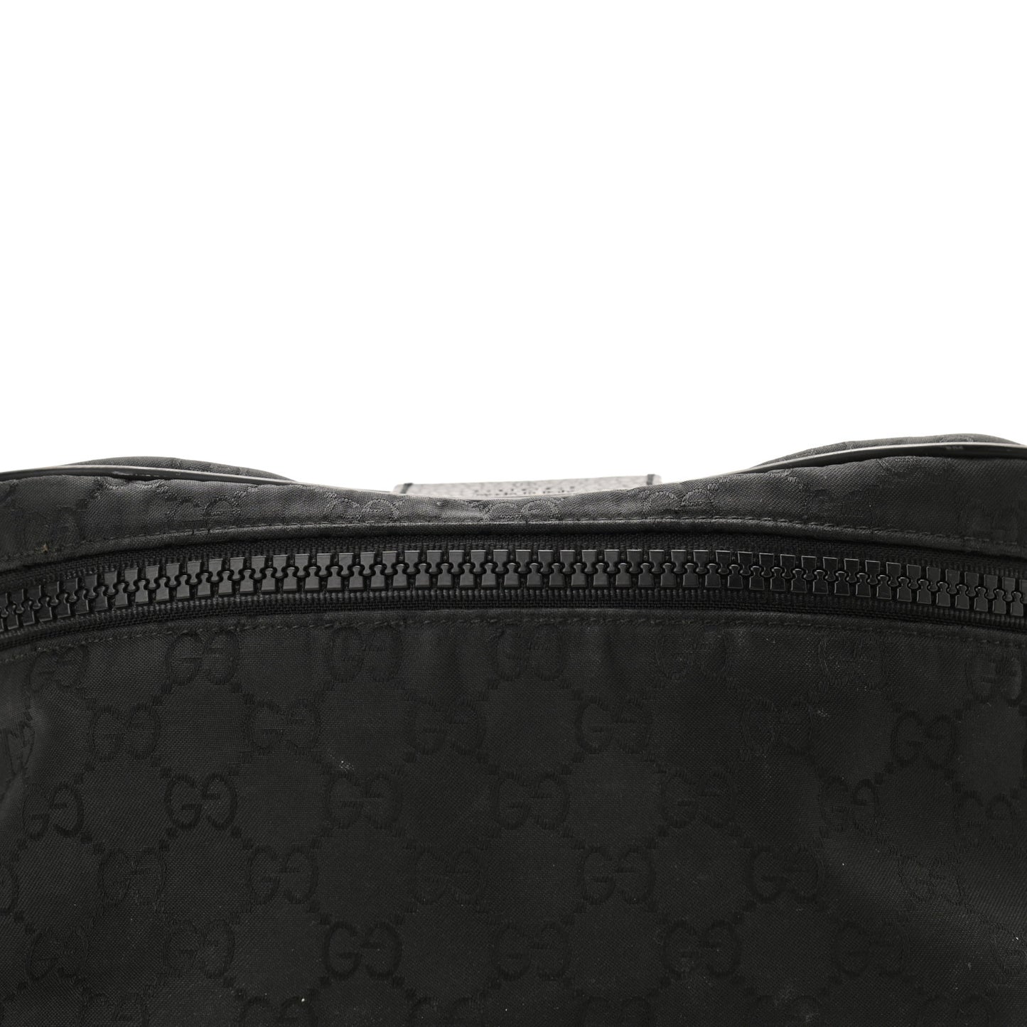 Nylon Monogram Fanny Pack Belt Bag Black