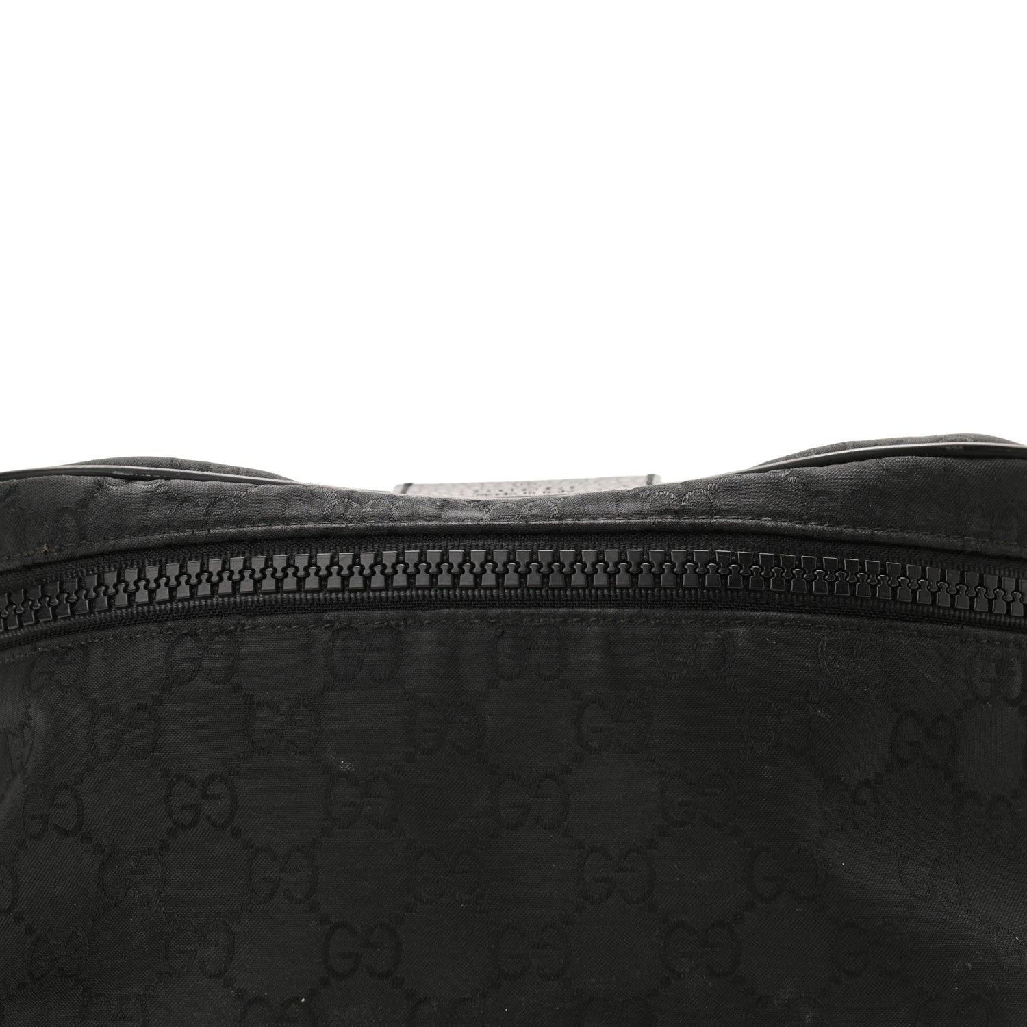 Gucci Nylon Monogram Fanny Pack Belt Bag Black 8 of 10