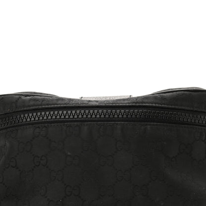 Gucci Nylon Monogram Fanny Pack Belt Bag Black 8 of 10