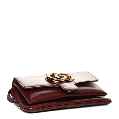 Gucci Vitello Palmellato Lux Small Arli Flap Shoulder Bag Vintage Bordeaux 4 of 11