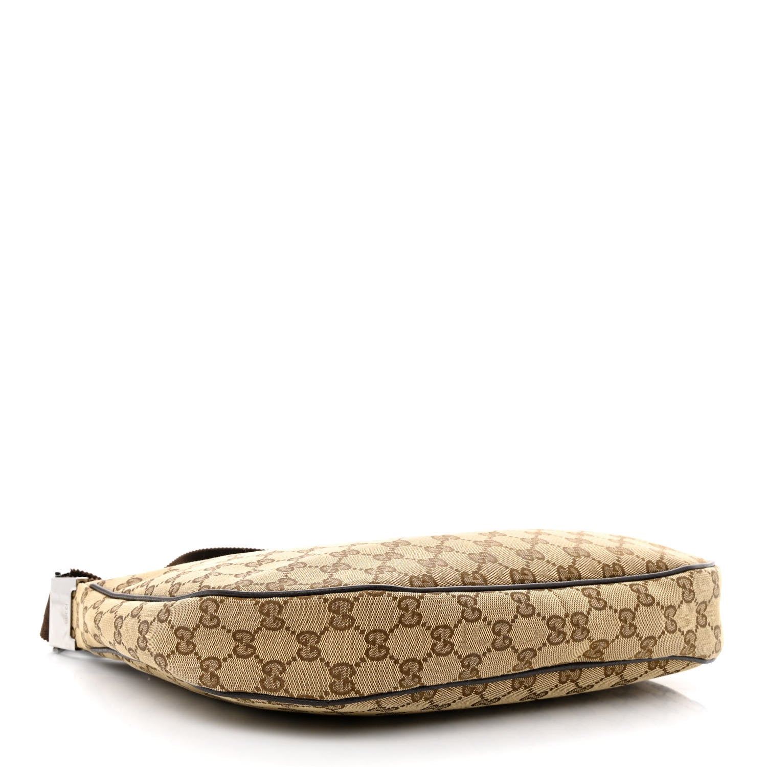 Gucci Monogram Medium Half Moon Hobo Dark Brown 4 of 11