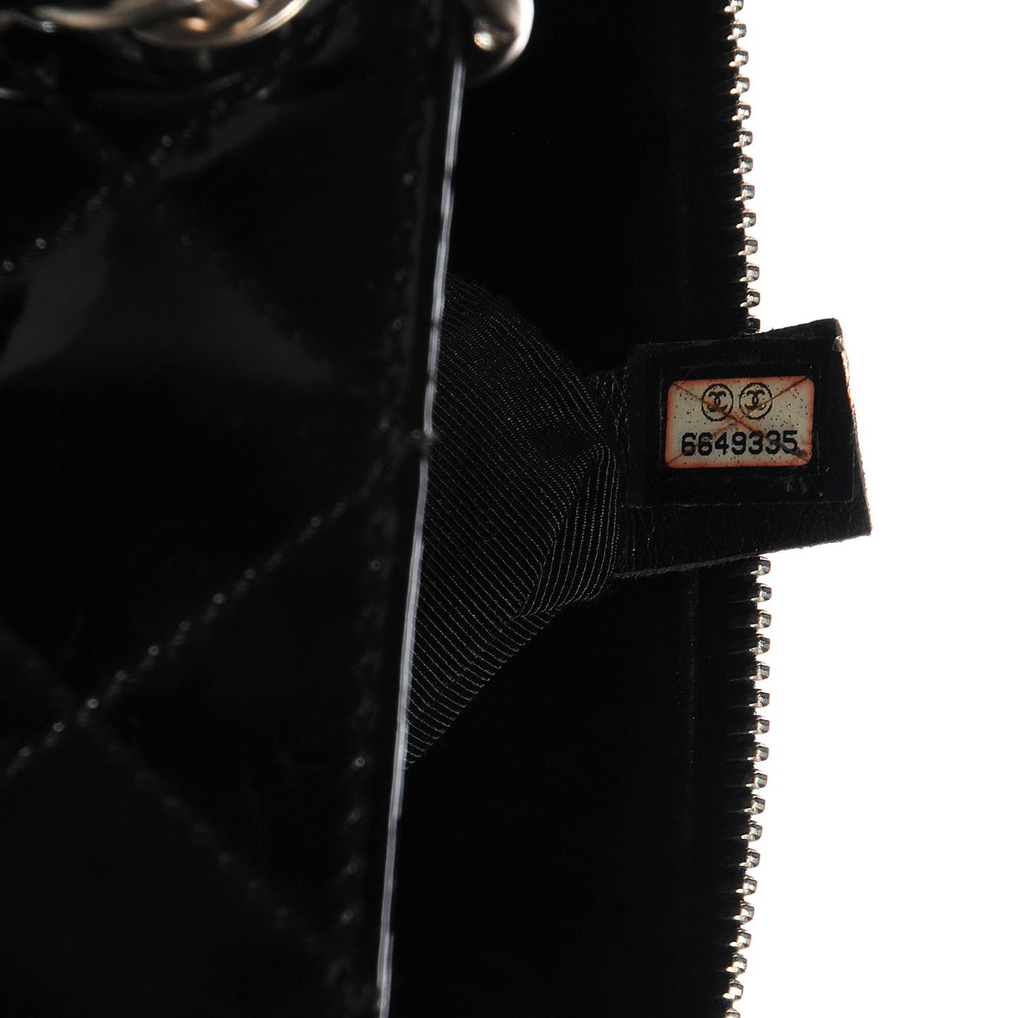 Patent Petit Timeless Shopping Tote PTT Black