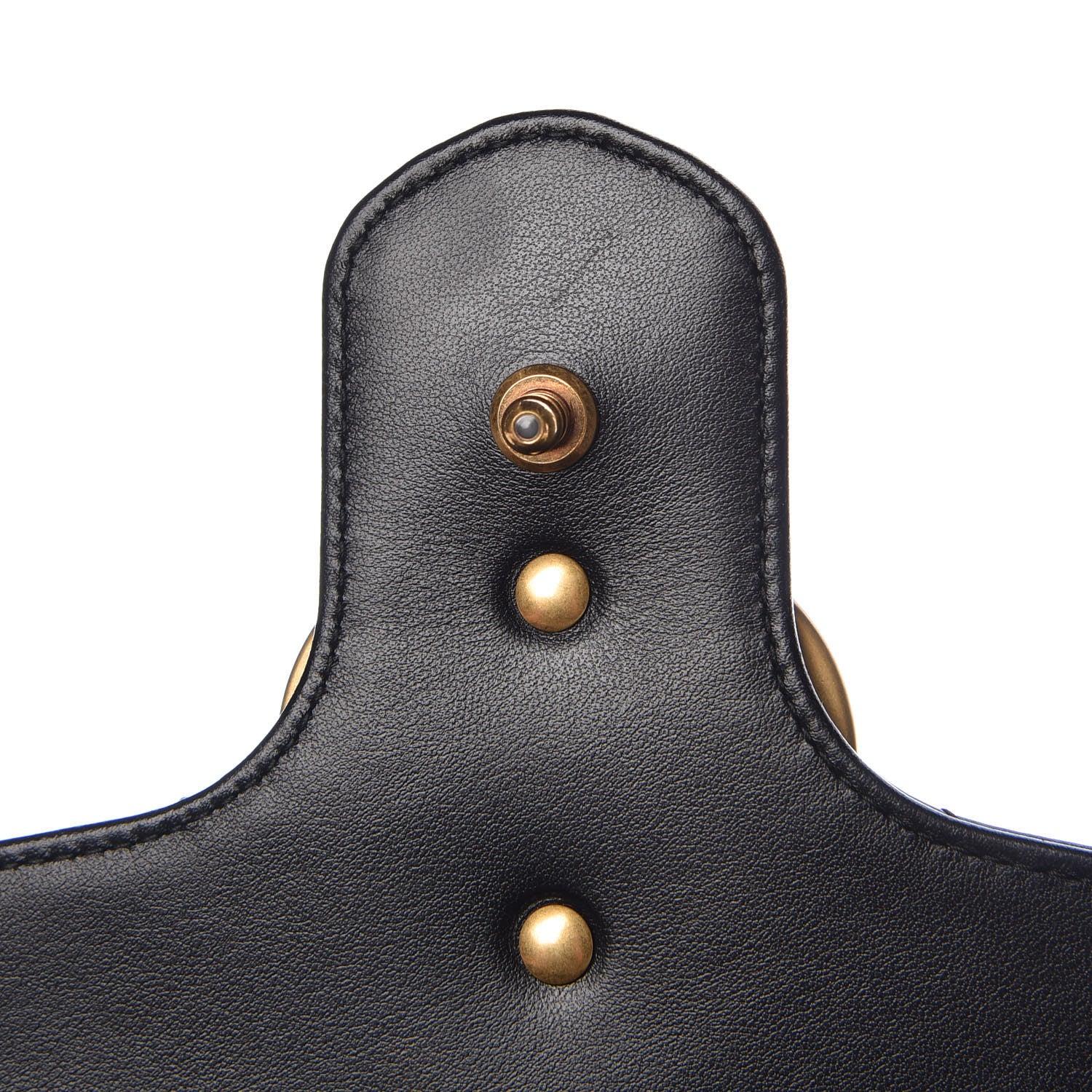 Gucci Calfskin Matelasse Small GG Marmont Shoulder Bag Black 8 of 9
