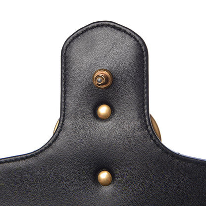 Gucci Calfskin Matelasse Small GG Marmont Shoulder Bag Black 8 of 9