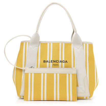 Balenciaga Canvas S Navy Cabas Yellow 1 of 14