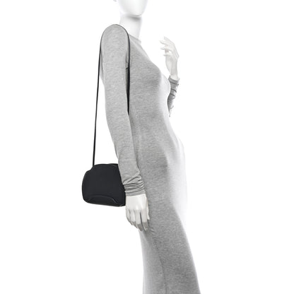 Loro Piana Grained Calfskin Sesia Crossbody Black 2 of 9