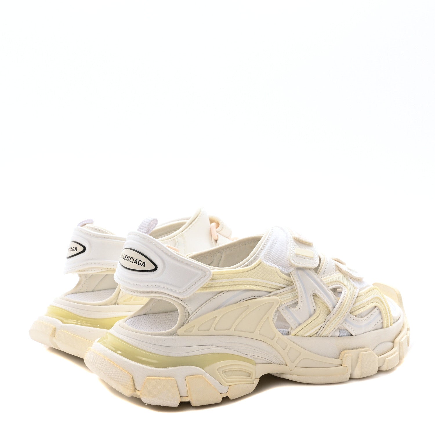 Balenciaga Neoprene Rubber Clear Sole Womens Track Sandals 36 White 5 of 9