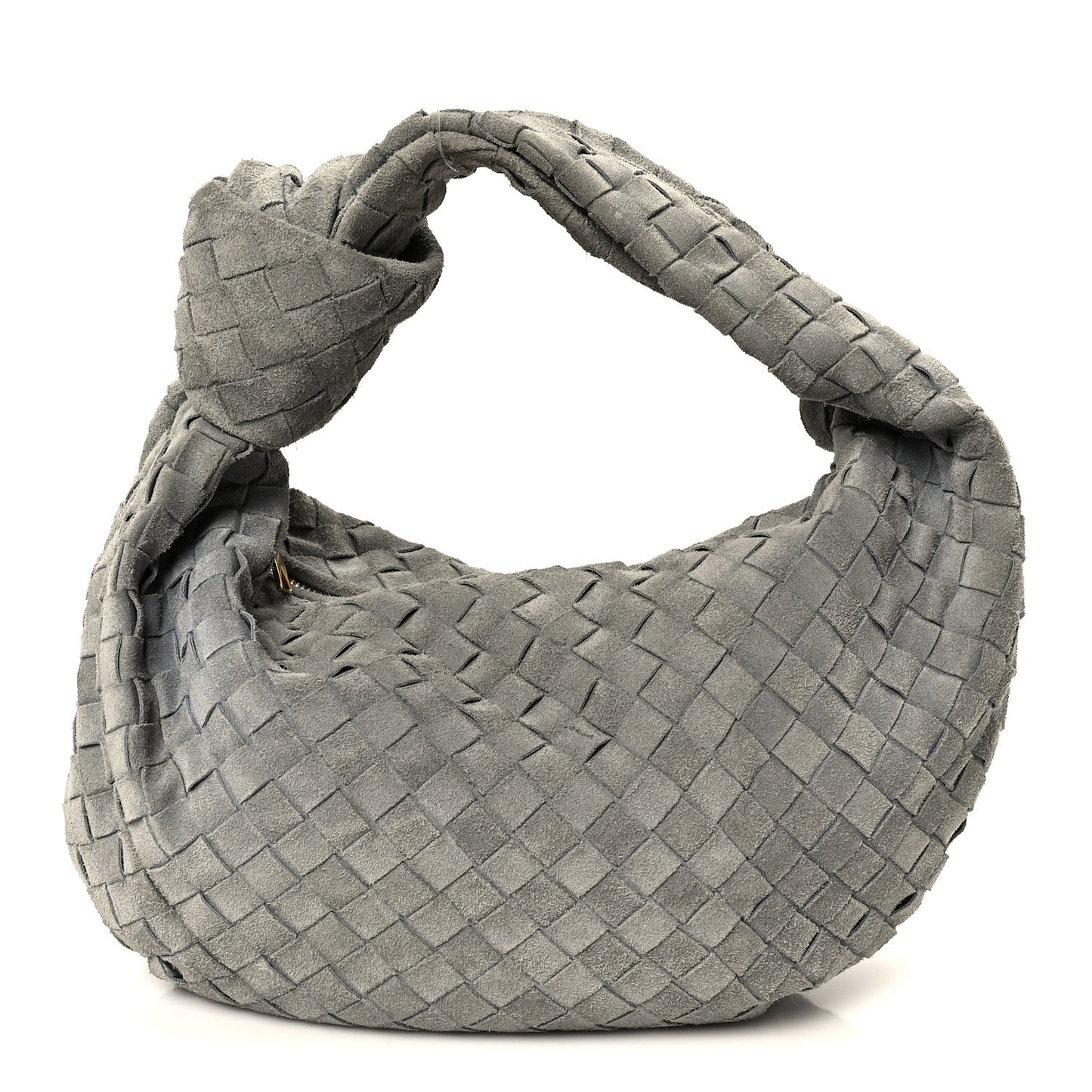 Suede Calfskin Intrecciato Teen Jodie Hobo Thunder