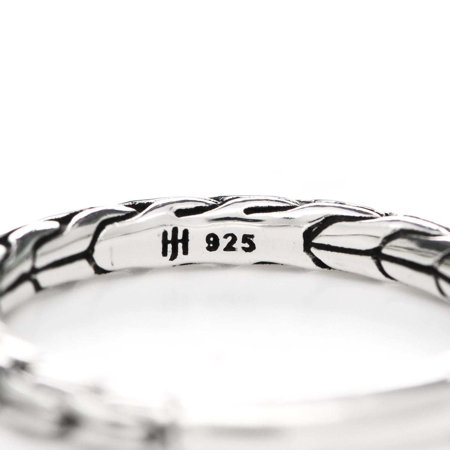 John Hardy Sterling Silver Classic Chain Ring 54 7 4 of 4