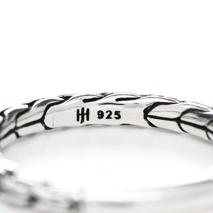 John Hardy Sterling Silver Classic Chain Ring 54 7 4 of 4
