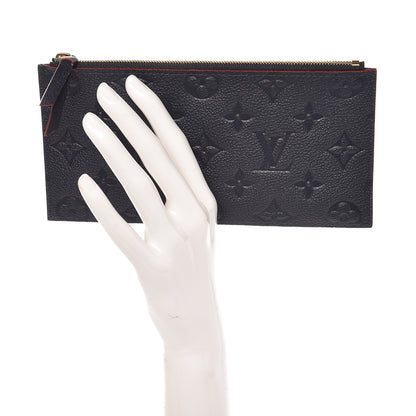 Louis Vuitton Empreinte Felicie Chain Wallet Zippered Insert Marine Rouge 2 of 6