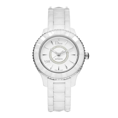 Christian Dior Stainless Steel Ceramic Diamond Mother of Pearl 33mm Dior VIII Automatic Watch White 1 of 7