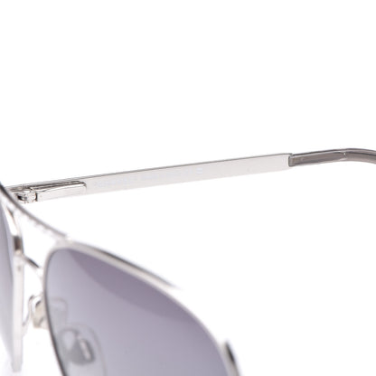 Chanel Crystal Aviator Sunglasses 4121-B Silver 5 of 7