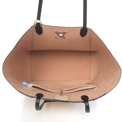 Louis Vuitton Calfskin Lockme Cabas Vanille Black 4 of 9