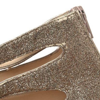 Christian Louboutin Glitter Mini Specchio Balota Platform Sandals 37.5 Gold 16 of 16