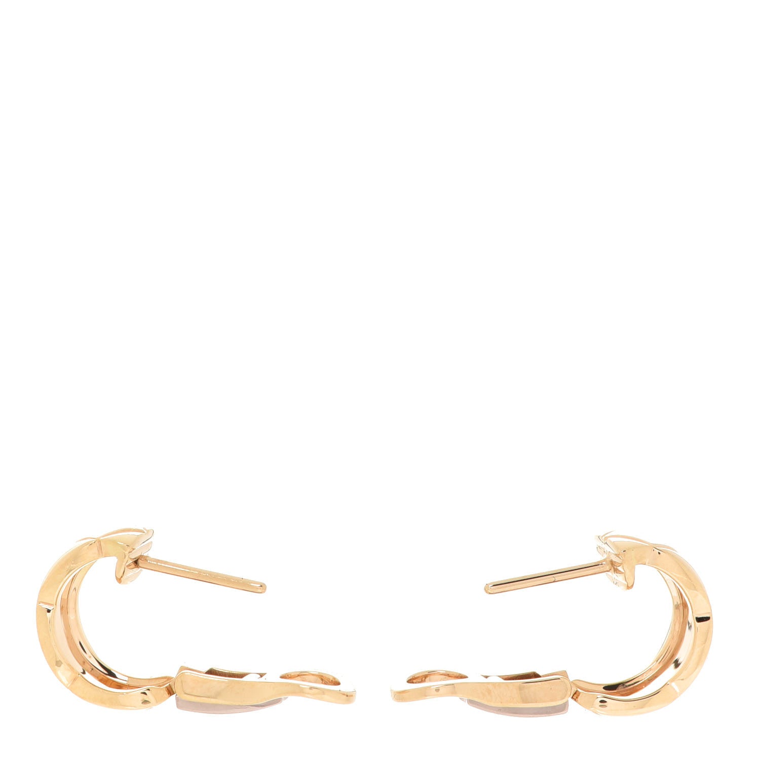 Chanel 18K Yellow Gold Coco Crush Earrings 3 of 5
