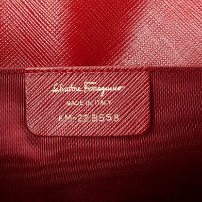 Salvatore Ferragamo Hammered Calfskin Mini Miss Vara Bow Chain Bag Sangria 6 of 9