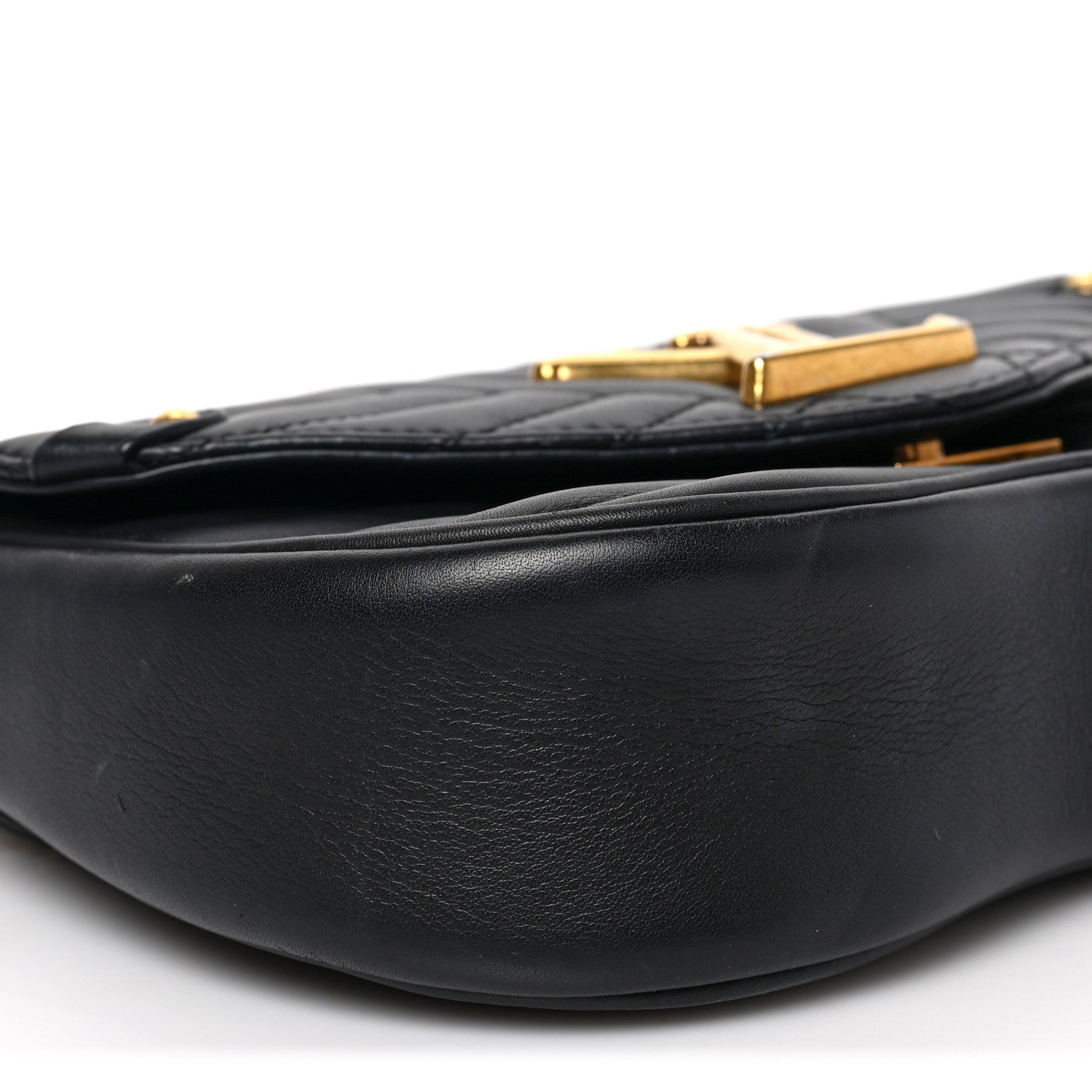 Louis Vuitton Calfskin New Wave Chain MM Black 7 of 8