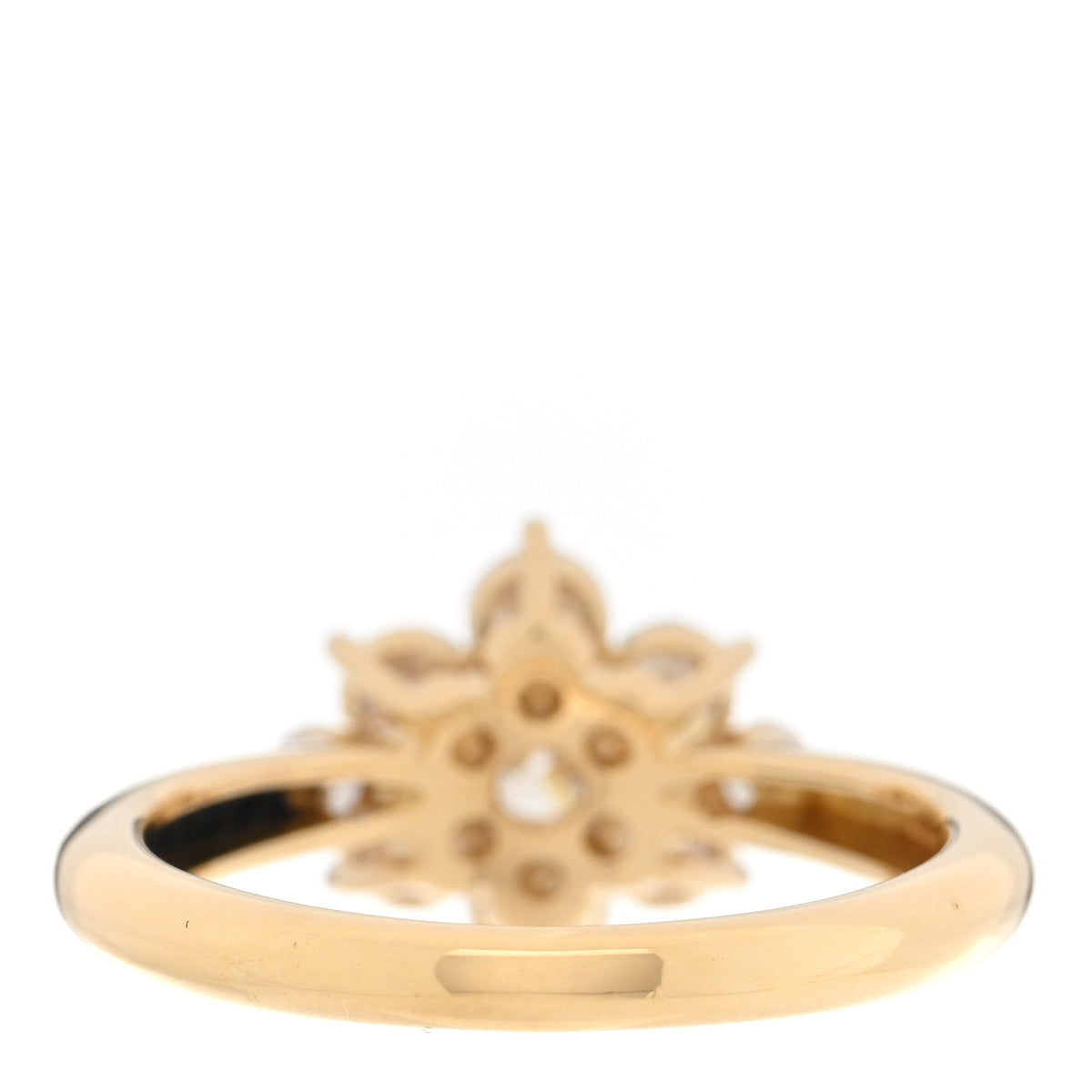 Parker & West by FASHIONPHILE 18K Yellow Gold Diamond 1.00ctw Flower Ring 51 5.75 4 of 10