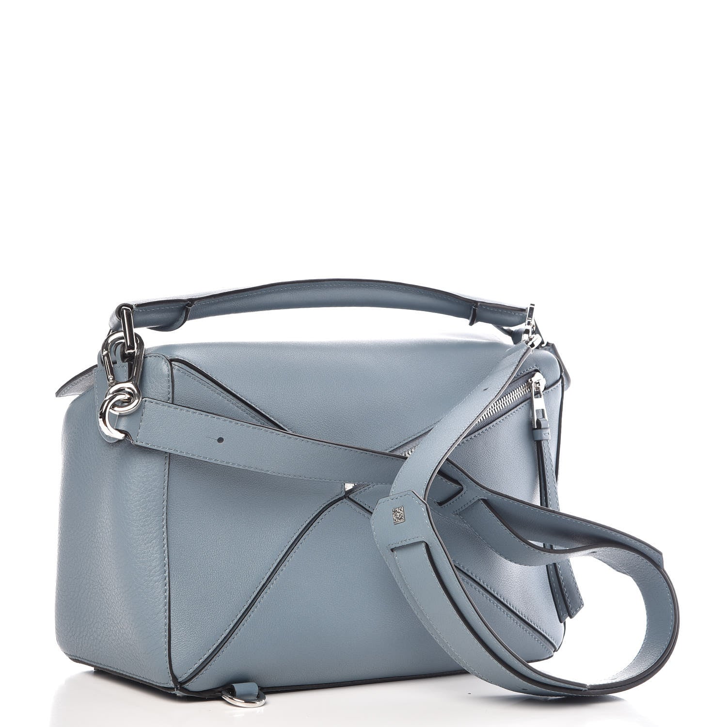 Loewe Calfskin Medium Puzzle Bag Stone Blue 4 of 10
