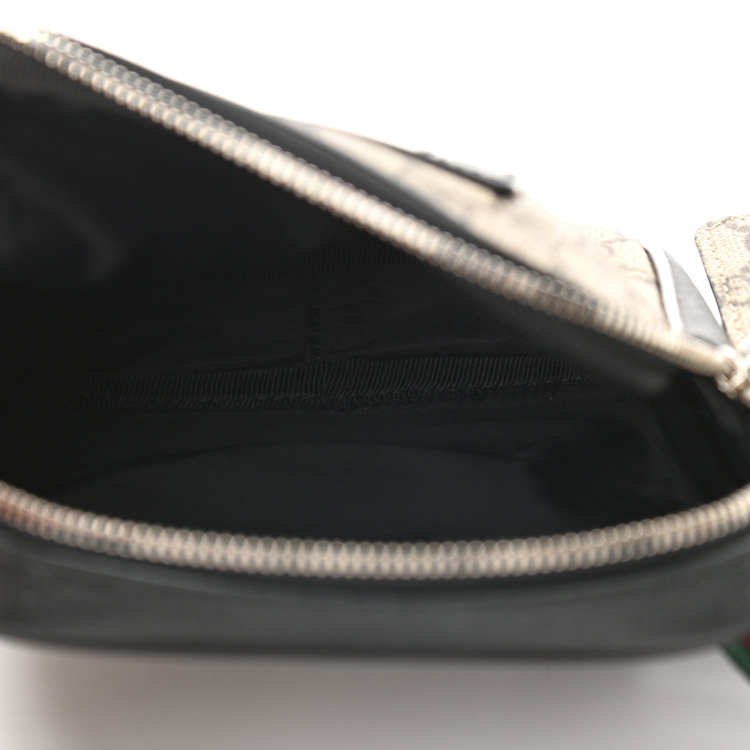 Gucci GG Supreme Monogram Web Belt Bag Black 5 of 10