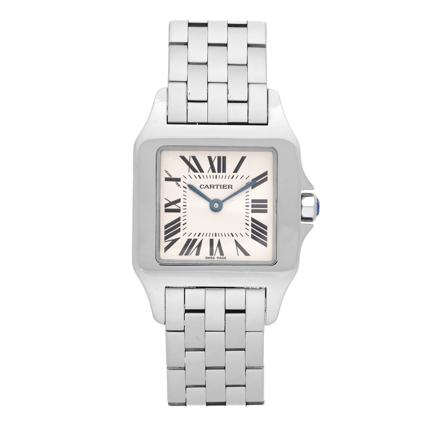 Stainless Steel 26mm Santos Demoiselle Quartz Watch