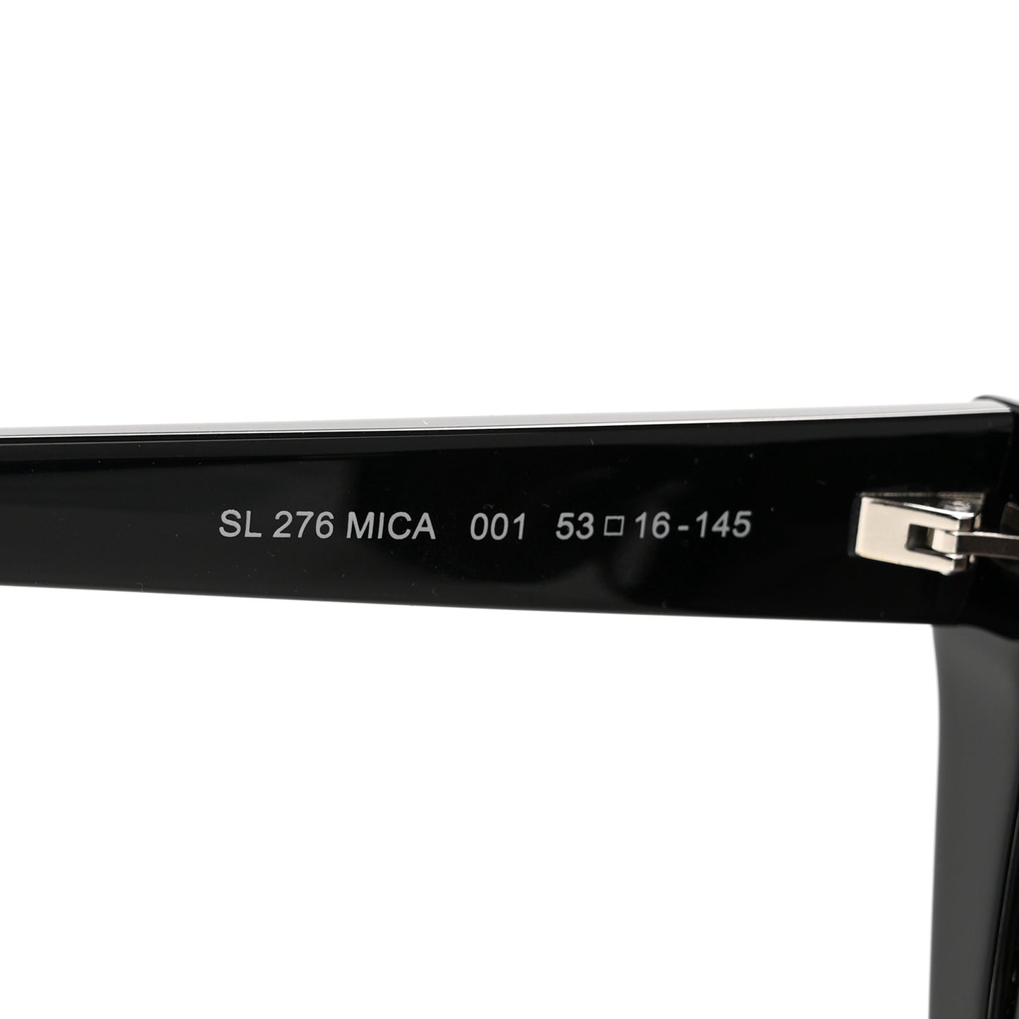 Acetate Mica Cat Eye Sunglasses SL 276 Black