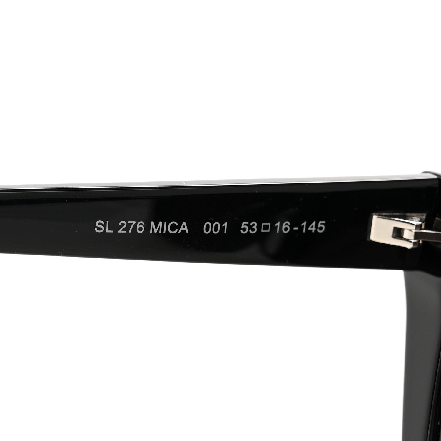 Saint Laurent Acetate Mica Cat Eye Sunglasses SL 276 Black 6 of 8