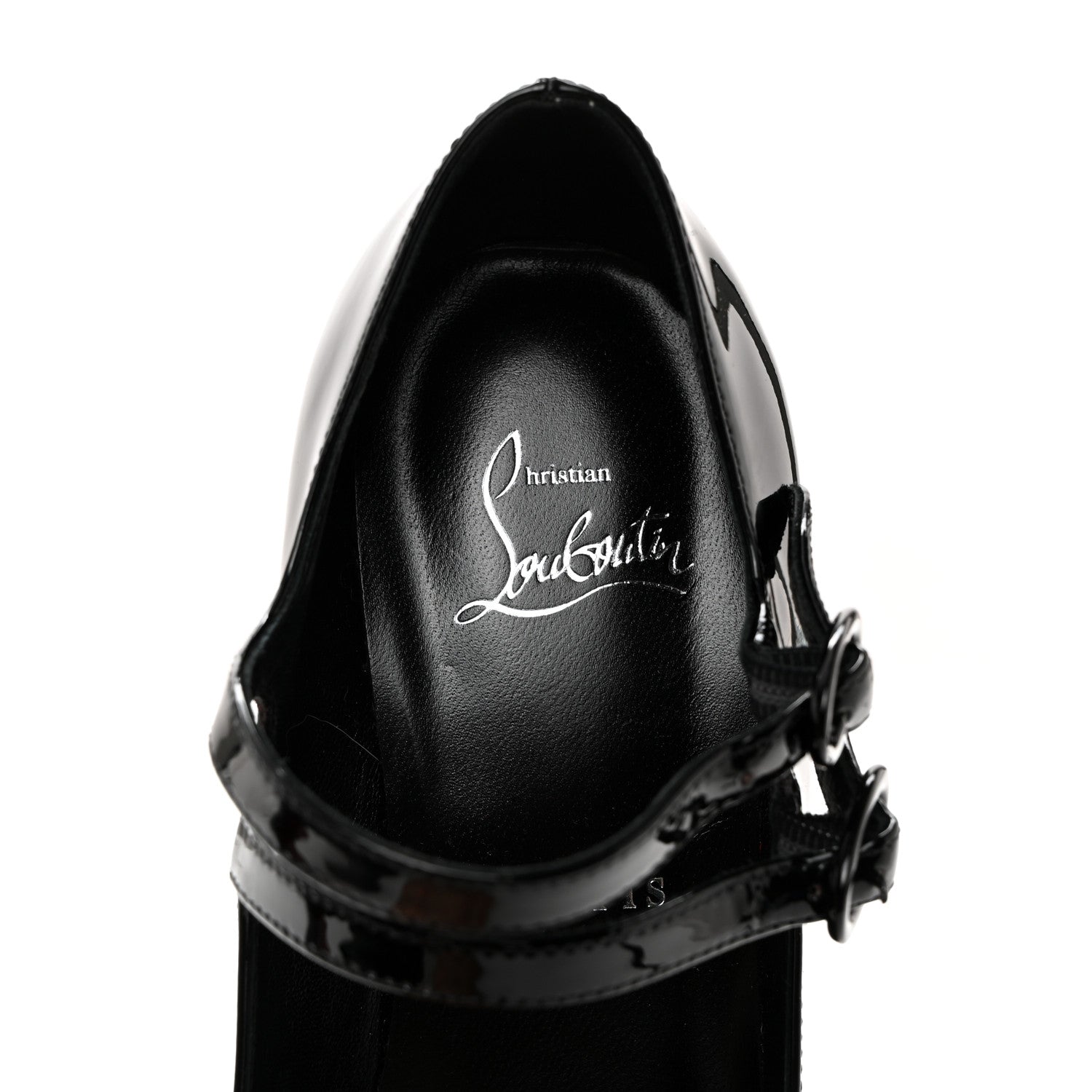 Christian Louboutin Patent Movida Jane 130 Platform Pump 37.5 Black 6 of 8