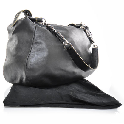 Chanel Lambskin Large Edgy Hobo Black 4 of 12