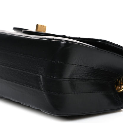 Chanel Aged Calfskin Chevron Quilted 2.55 Reissue Mini Flap Black 10 of 10