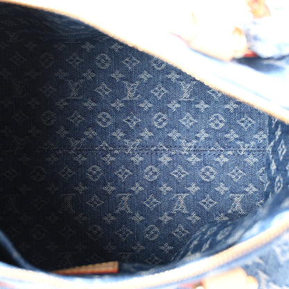 Louis Vuitton Monogram Denim Speedy Soft 30 Blue 5 of 10