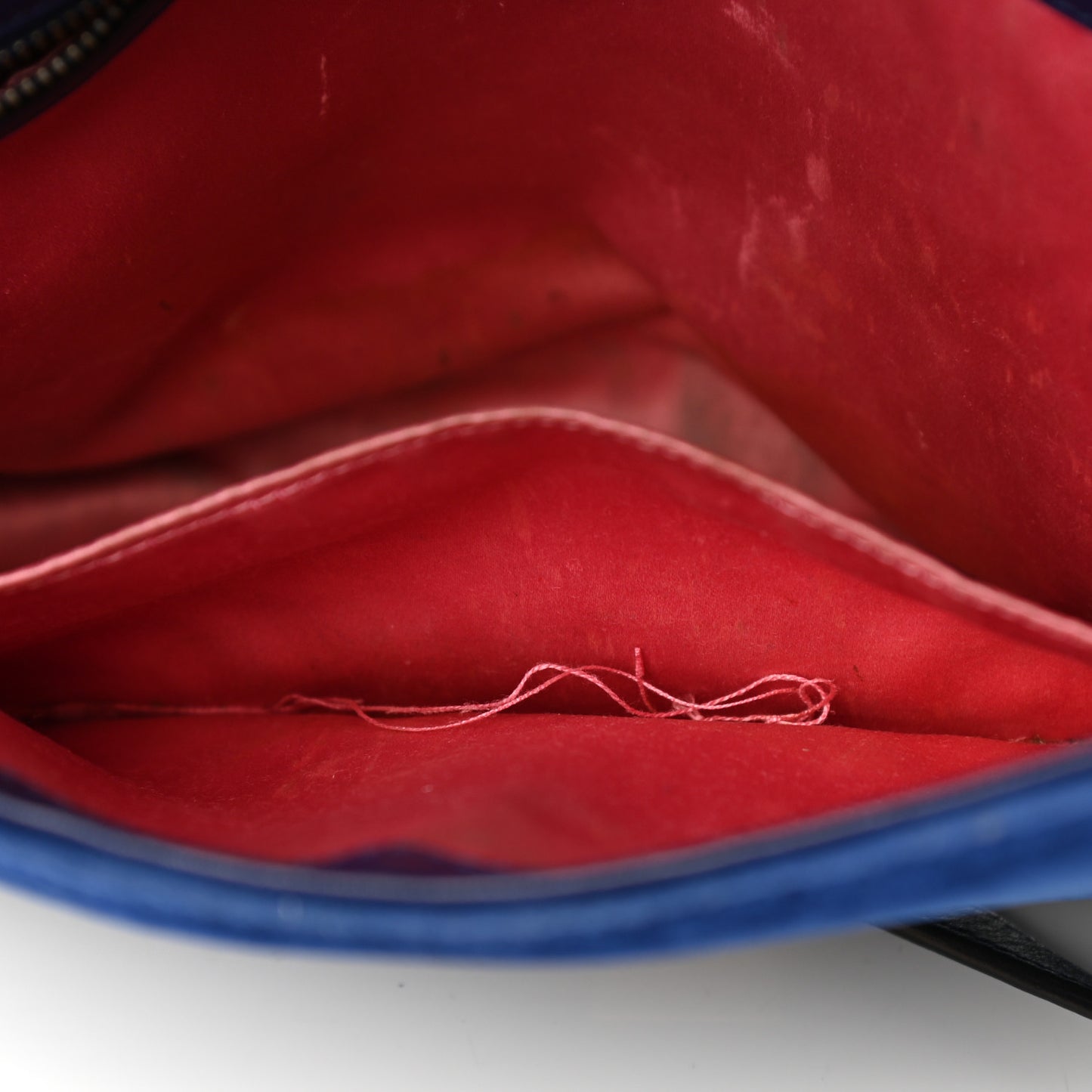 Velvet Matelasse Medium GG Marmont Shoulder Bag Cobalt Blue