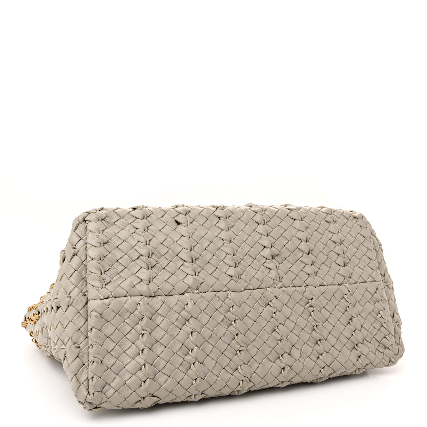 Bottega Veneta Nappa Intrecciato Small Lido Metal Rings Tote Fume 4 of 12