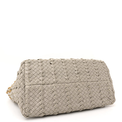 Bottega Veneta Nappa Intrecciato Small Lido Metal Rings Tote Fume 4 of 12