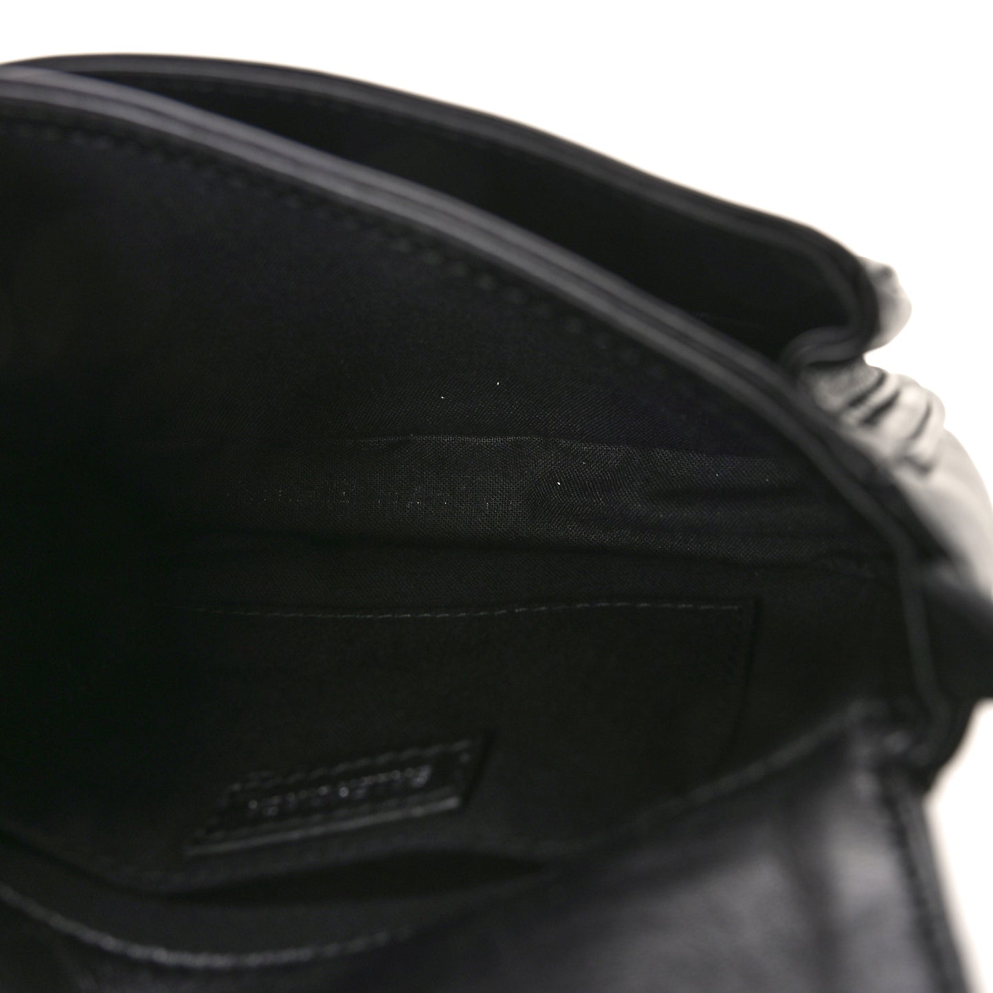 Calfskin Soft B Round Crossbody Bag XS Black