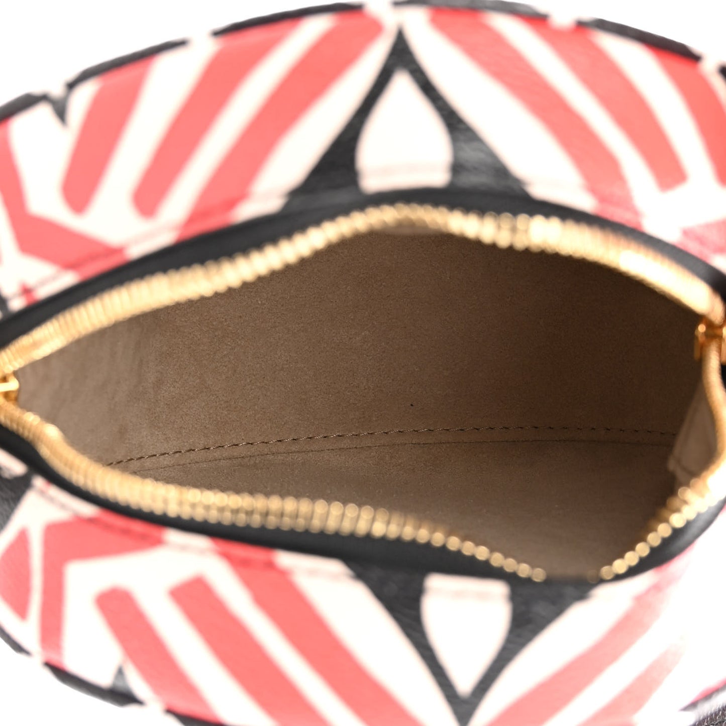 Monogram Giant Crafty Boite Chapeau Souple PM Creme Rouge Black