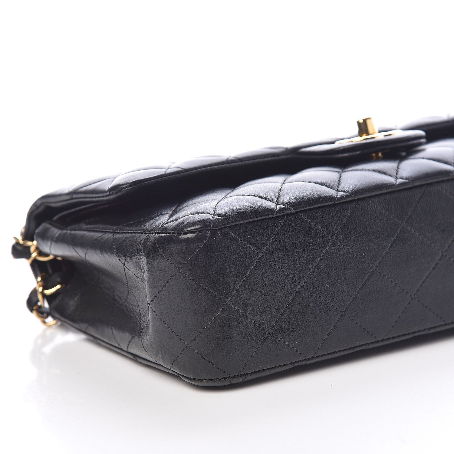 Chanel Lambskin Quilted Medium Double Flap Black 6 of 10