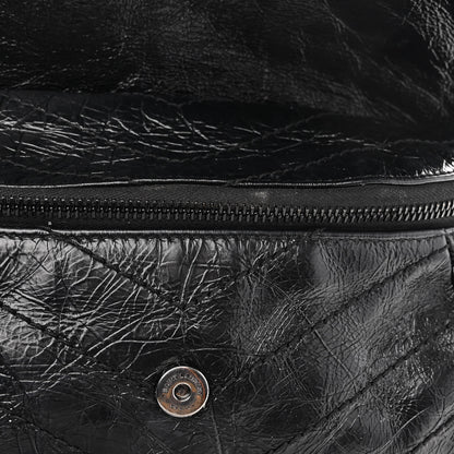 Saint Laurent Crinkled Calfskin Matelasse Monogram Niki Body Bag Black 10 of 12