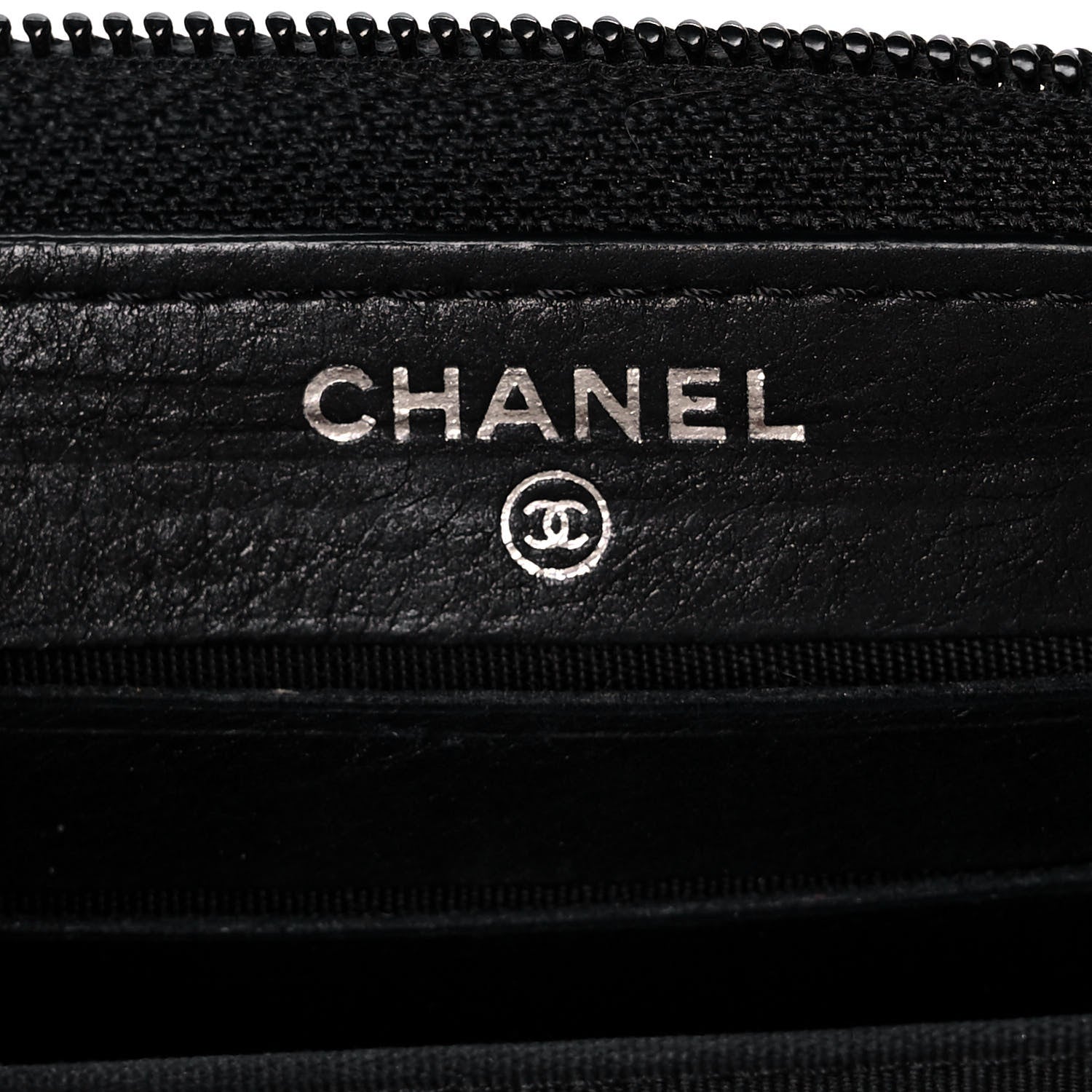 Chanel Lambskin Quilted Small Boy Zip Around Wallet Black 6 of 11
